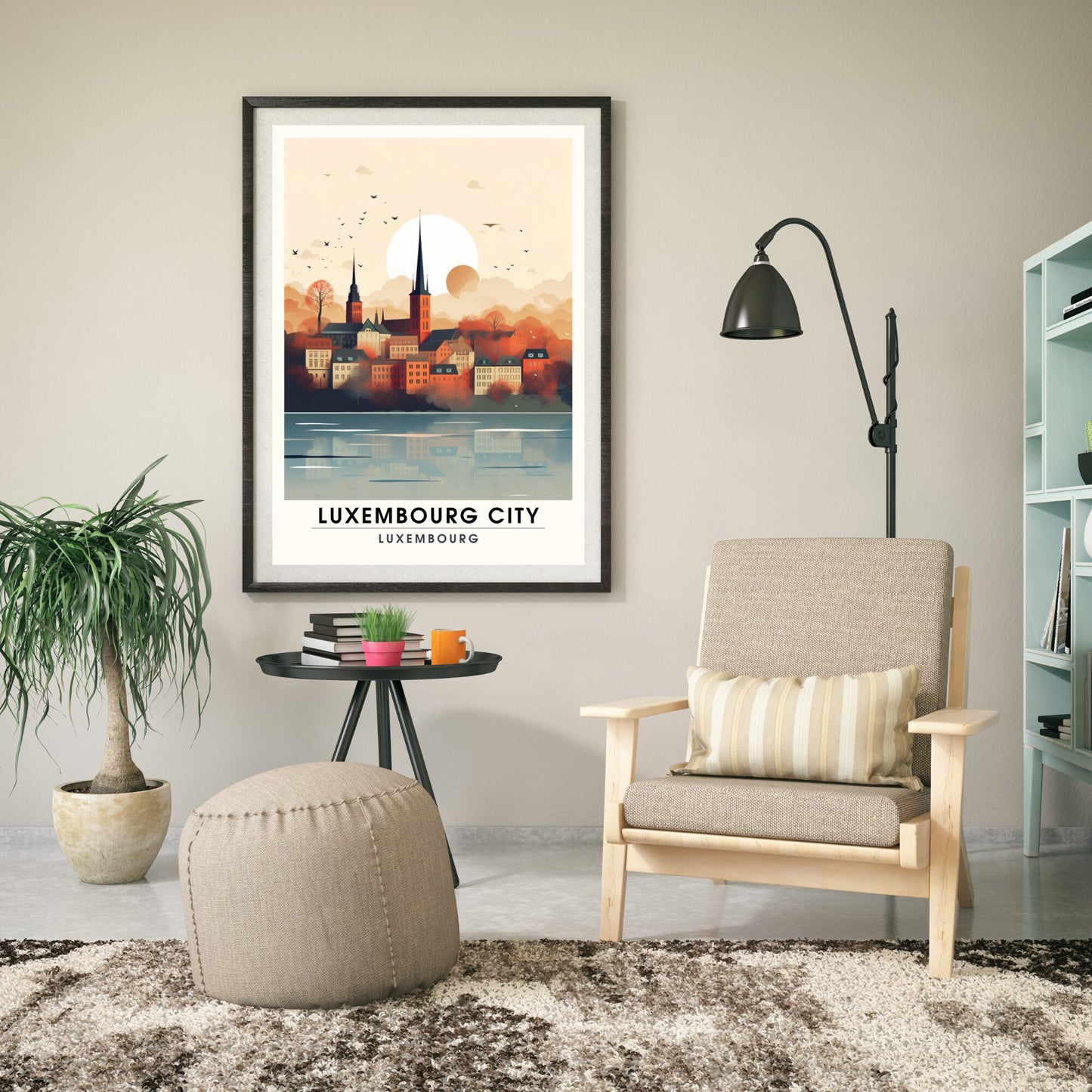 Impression Luxembourg | Affiche de Voyage Luxembourg ville | Voyage exceptionnel à Luxembourg