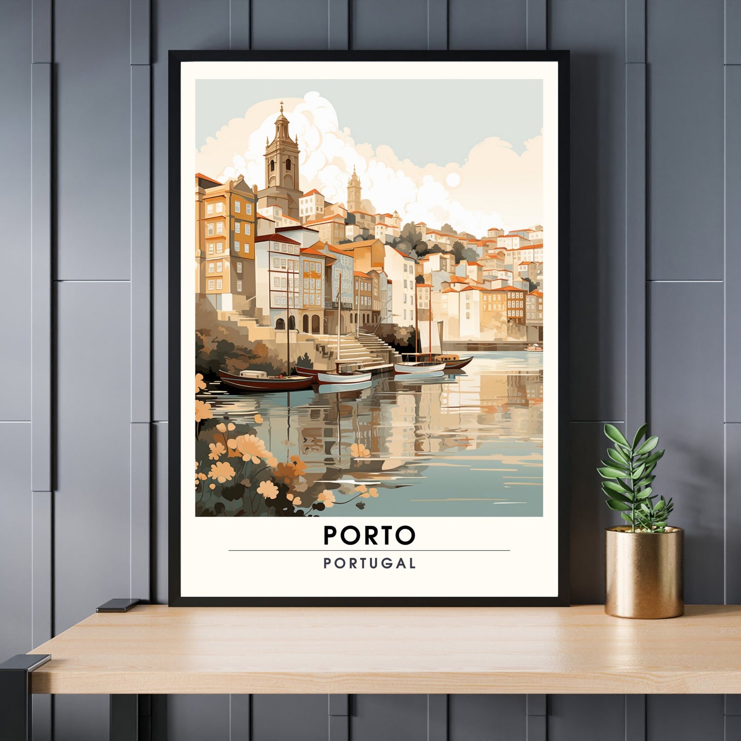 Impression de voyage Porto | Affiche de Voyage Porto | Impression Porto Portugal | Affiche Portugal