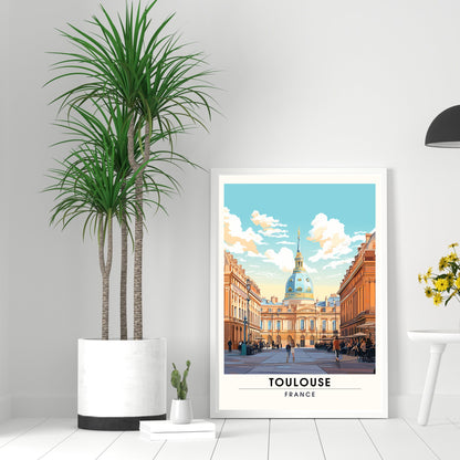 Impression Toulouse | Affiche de Voyage Toulouse | Impression de voyage France