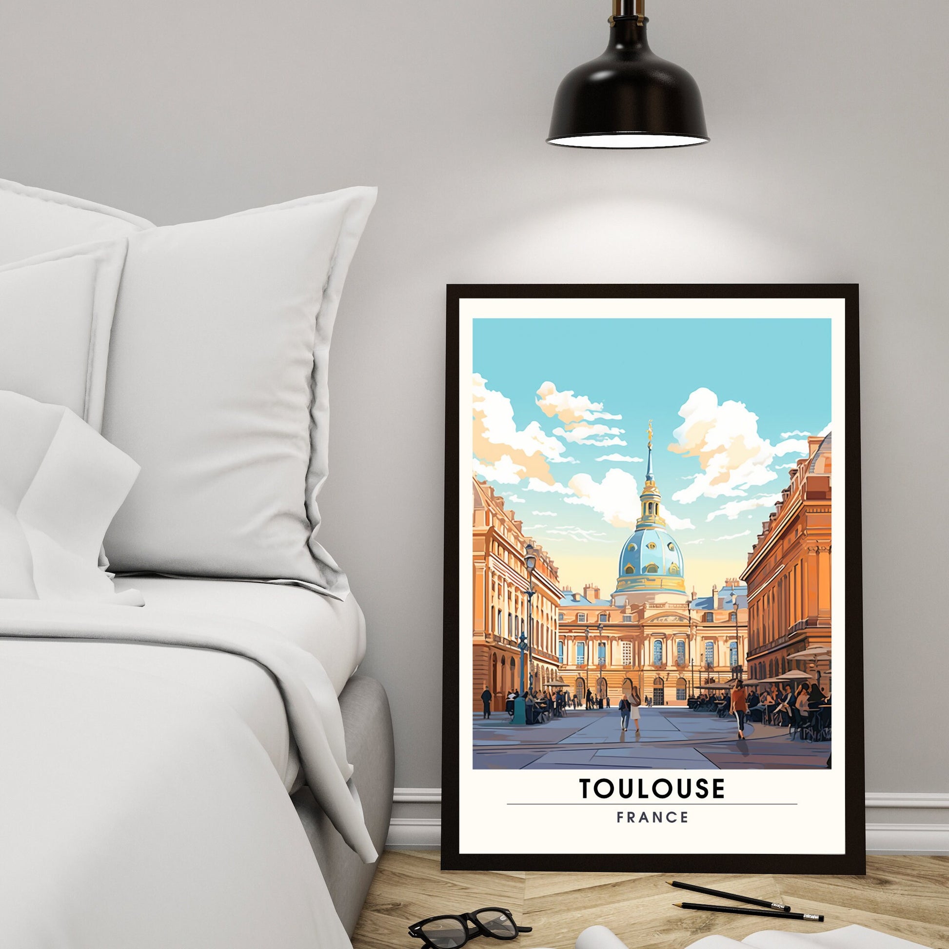 Impression Toulouse | Affiche de Voyage Toulouse | Impression de voyage France