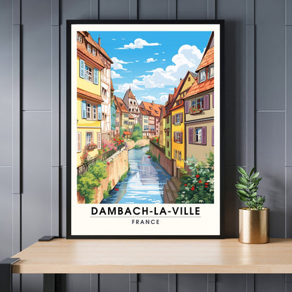 Impression Dambach-la-ville | Affiche de Voyage Dambach-la-ville, France | Affiche Dambach-la-ville