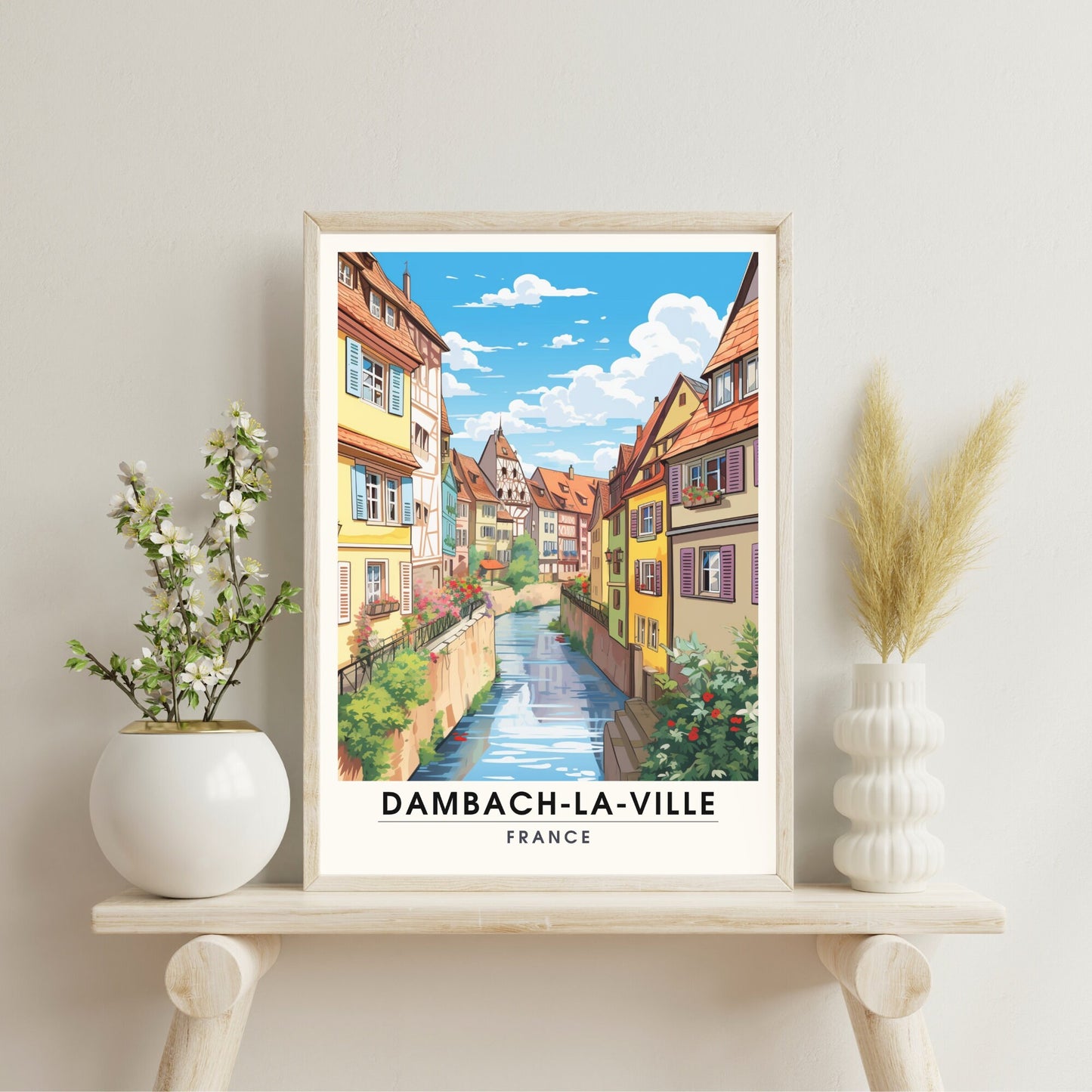 Impression Dambach-la-ville | Affiche de Voyage Dambach-la-ville, France | Affiche Dambach-la-ville