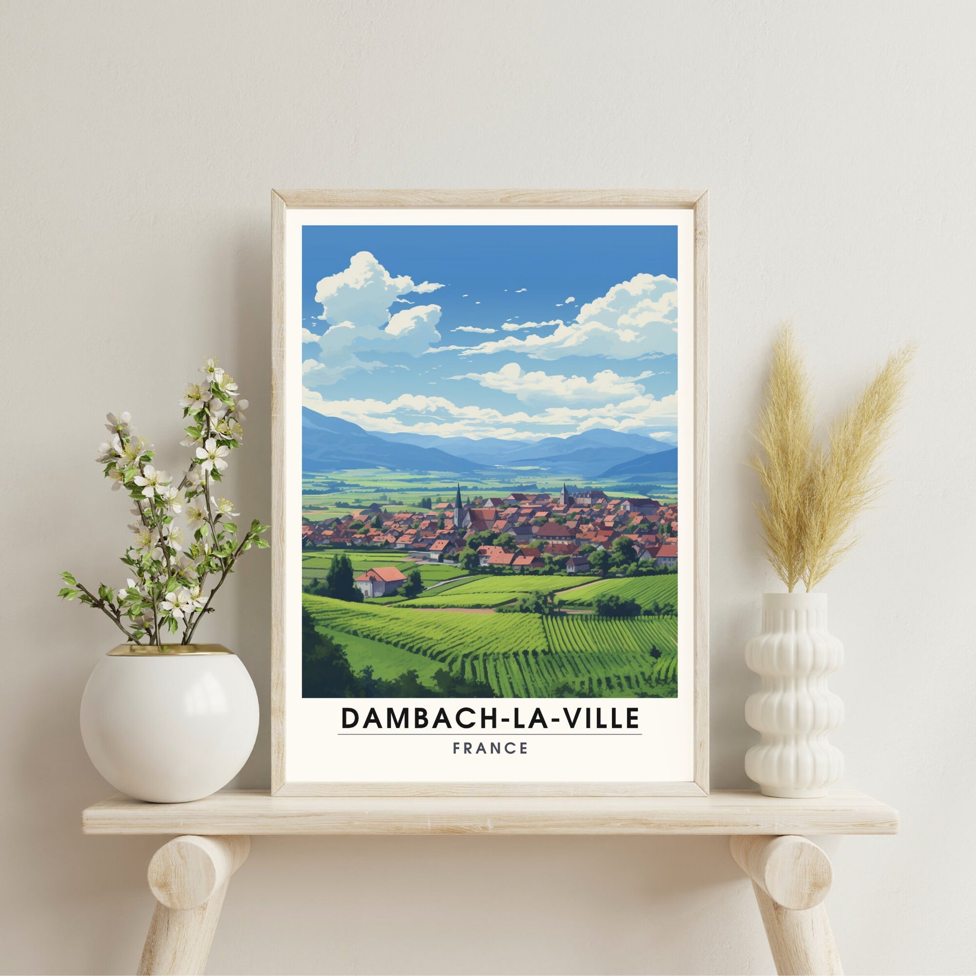 Impression Dambach-la-ville | Affiche de Voyage Dambach-la-ville | Affiche Dambach-la-ville, France