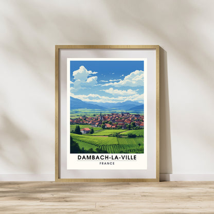 Impression Dambach-la-ville | Affiche de Voyage Dambach-la-ville | Affiche Dambach-la-ville, France