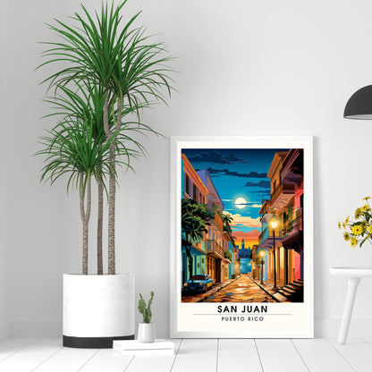 Impression San Juan | Affiche de Voyage San Juan | Affiche Porto Rico plage