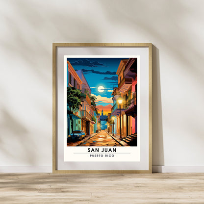 Impression San Juan | Affiche de Voyage San Juan | Affiche Porto Rico plage