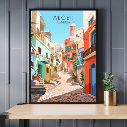 Impression de voyage Alger | Affiche Alger | Affiche Casbah d'Alger