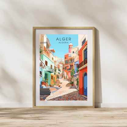 Impression de voyage Alger | Affiche Alger | Affiche Casbah d'Alger