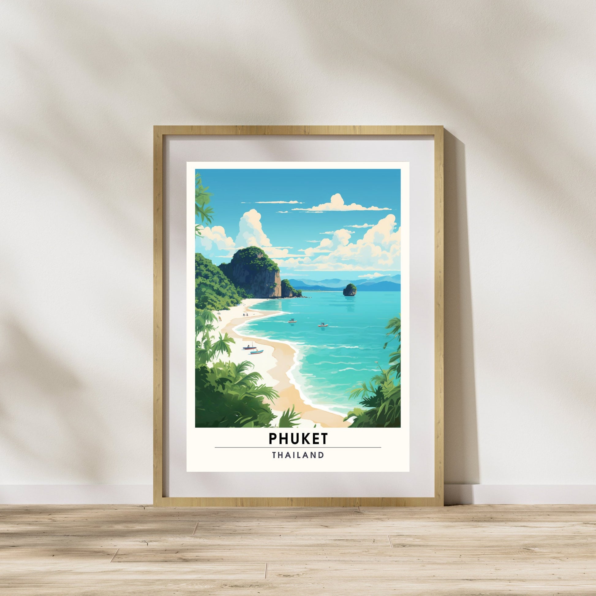 Affiche Phuket | Impression de voyage Phuket | Affiche Thaïlande | Phuket, Thaïlande