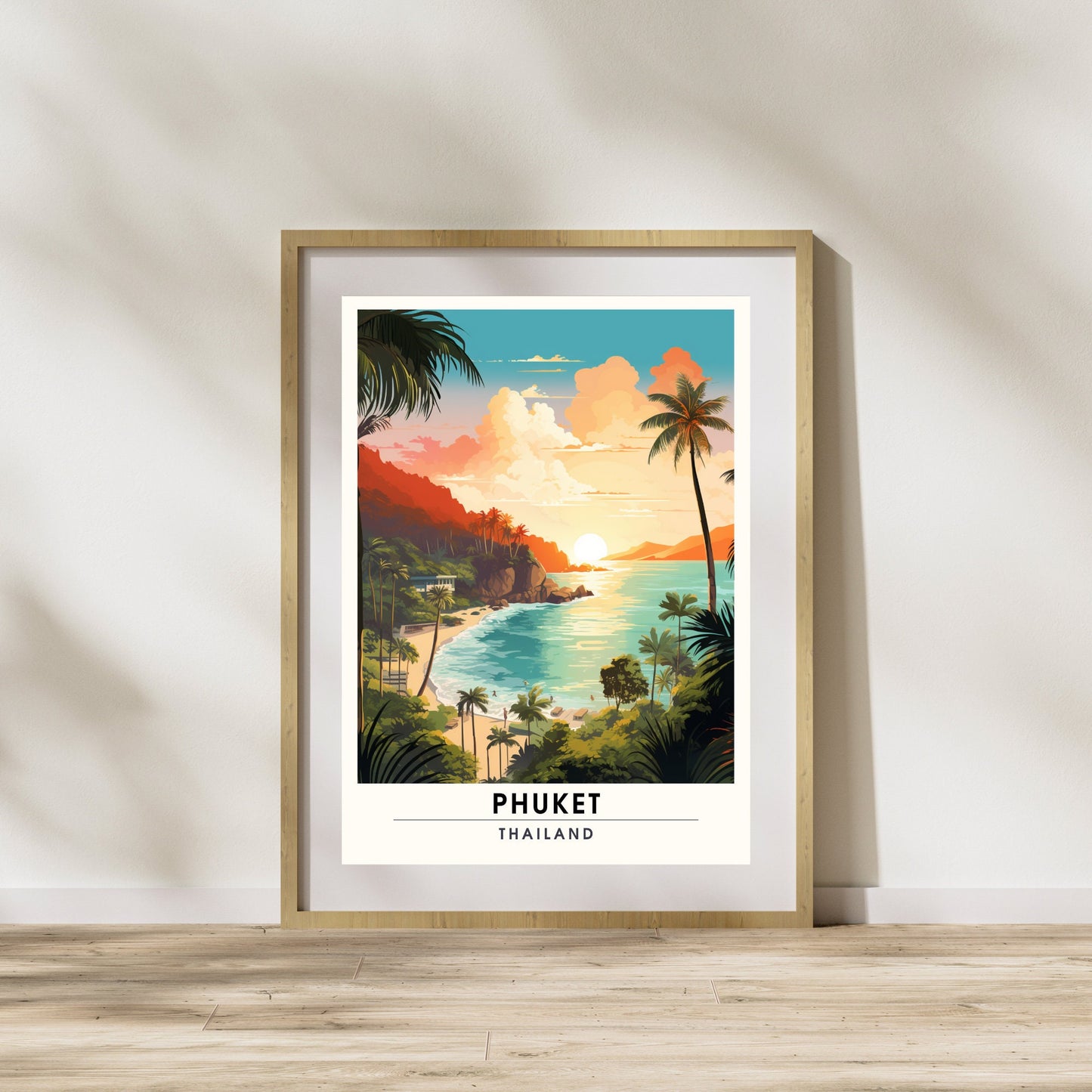 Affiche de voyage Phuket | Impression de voyage Phuket | Affiche Thaïlande | Phuket, Thaïlande