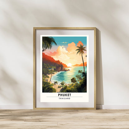 Affiche de voyage Phuket | Impression de voyage Phuket | Affiche Thaïlande | Phuket, Thaïlande