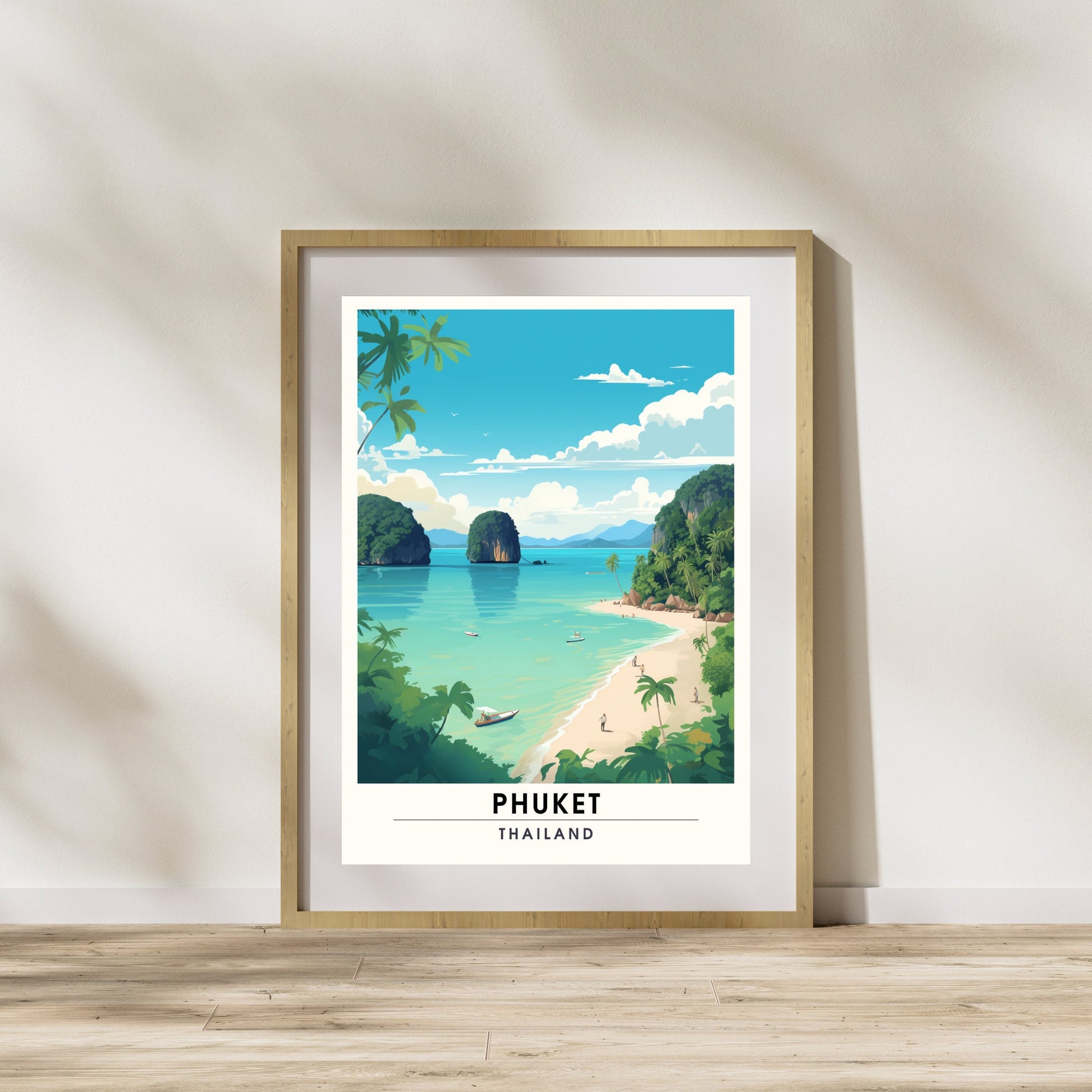 Affiche de voyage Phuket | Impression de voyage Phuket | Affiche Thaïlande | Affiche Phuket, Thaïlande