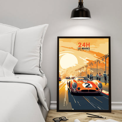 Impression 24H le Mans | Affiche voiture | Affiche course automobile