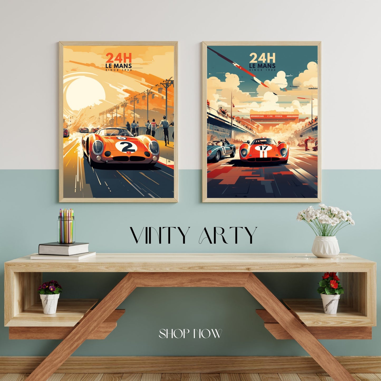 Impression 24H le Mans | Affiche voiture | Affiche course automobile vintage