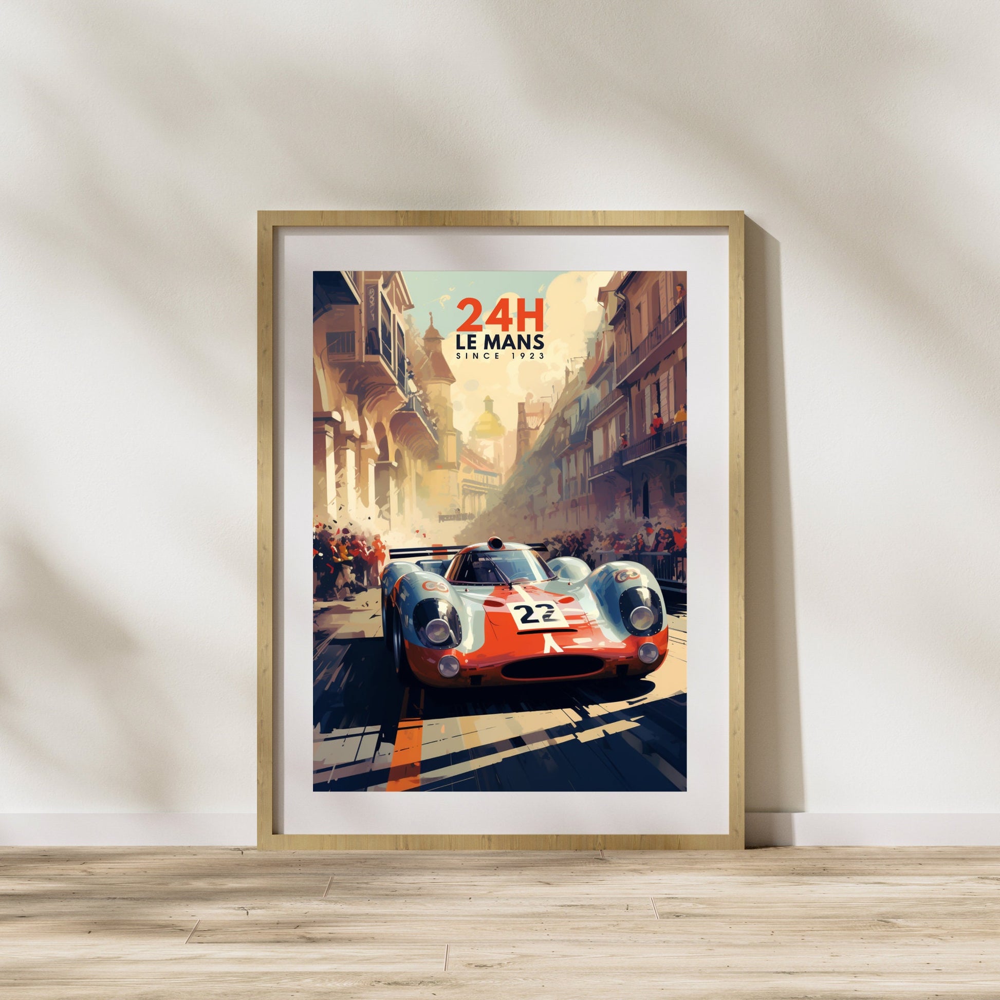 Affiche 24H le Mans | Impression voiture | Affiche Vintage