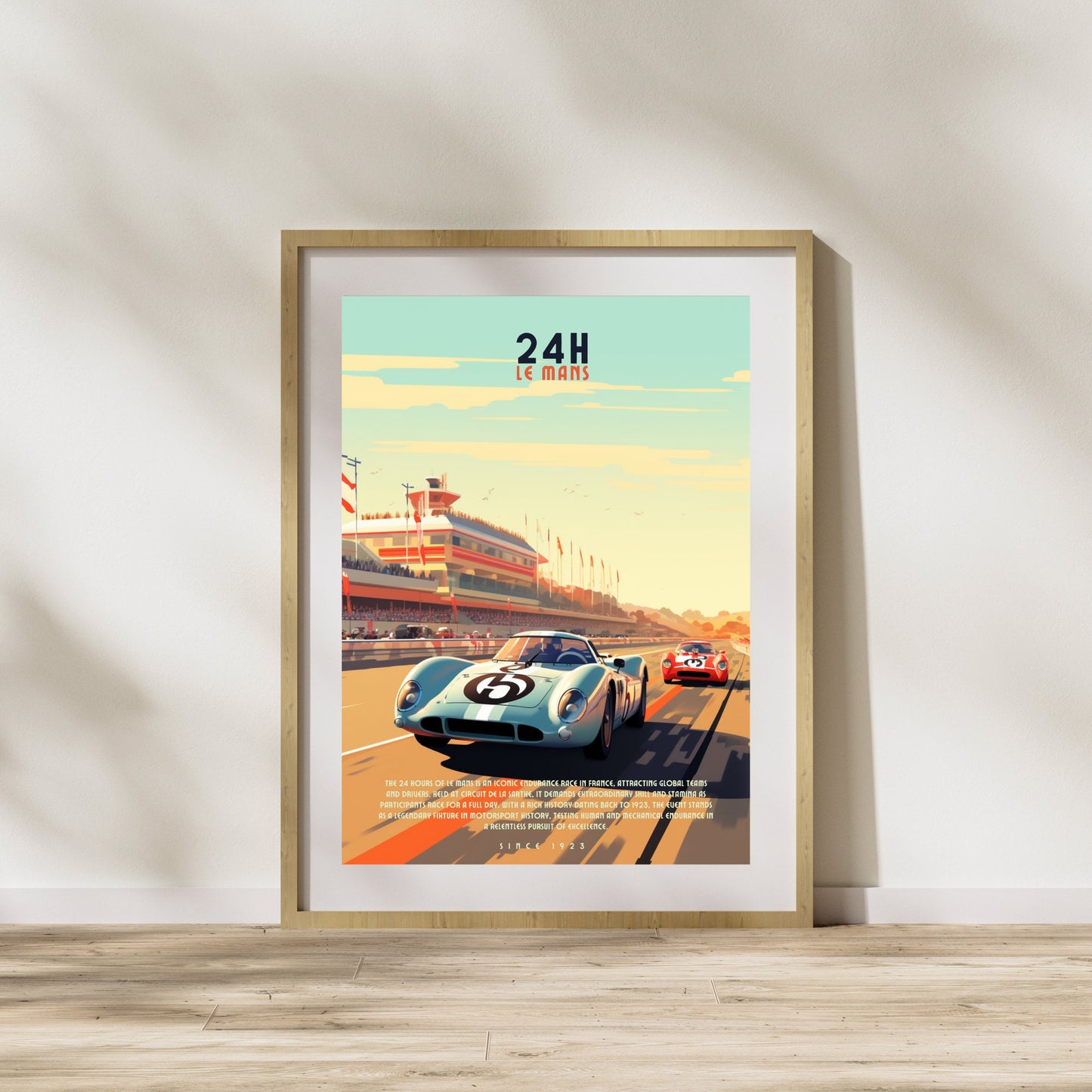 Affiche 24H le Mans | Impression voiture vintage | Affiche Vintage