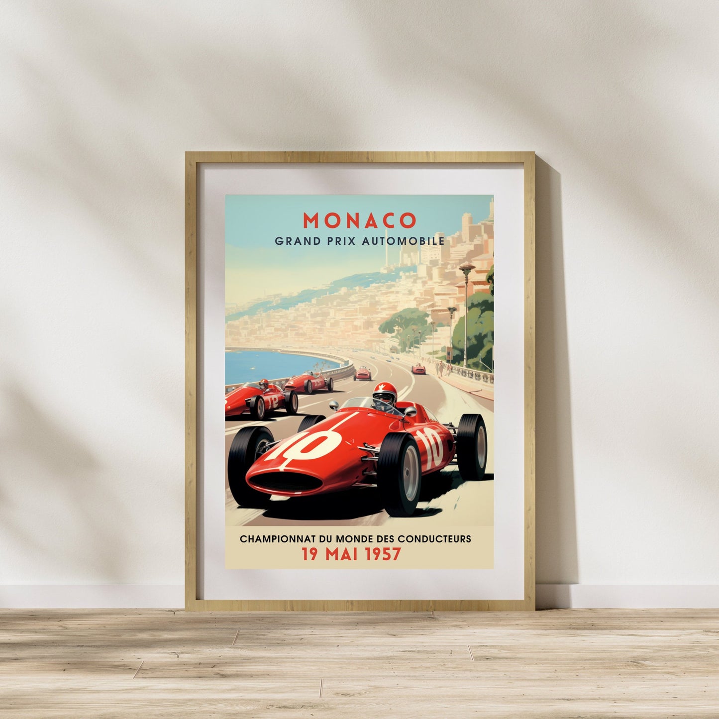 Impression Grand Prix de Formule 1 de Monaco | Impression voiture vintage | Affiche Monaco | Monaco Grand prix