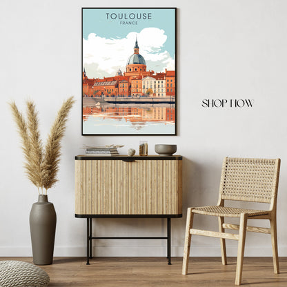 Impression Toulouse | Impression de voyage Toulouse | Affiche Toulouse