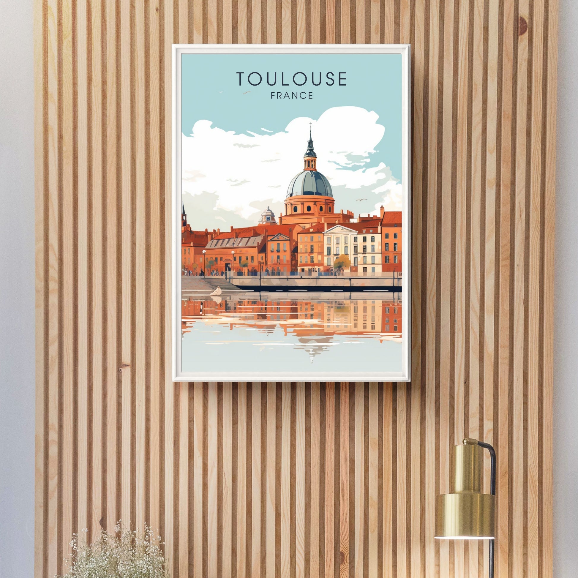 Impression Toulouse | Impression de voyage Toulouse | Affiche Toulouse