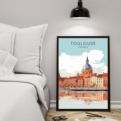 Impression Toulouse | Impression de voyage Toulouse | Affiche Toulouse