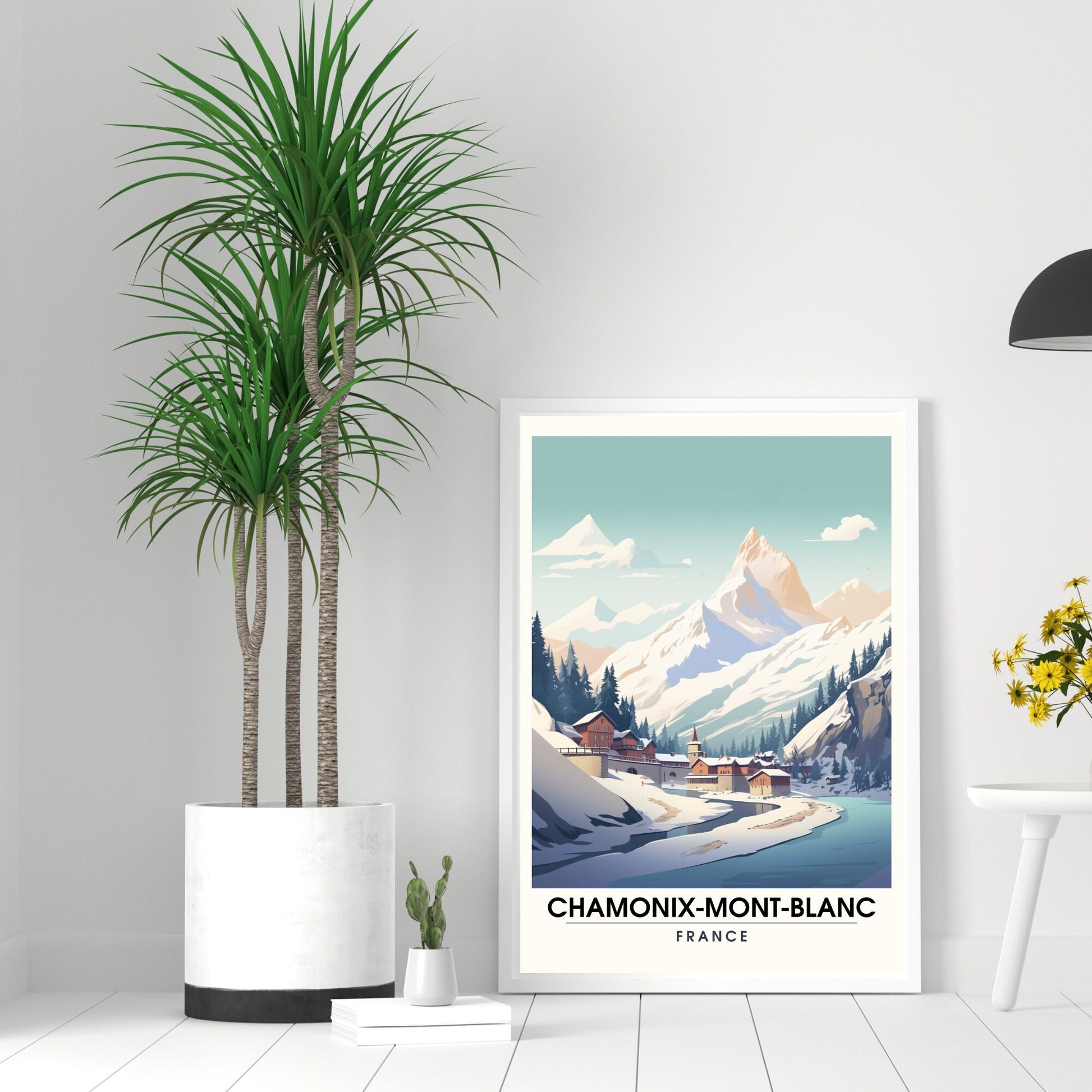 Affiche Chamonix-Mont-Blanc | Affiche Chamonix | Impression Chamonix-Mont-Blanc| Affiche ski