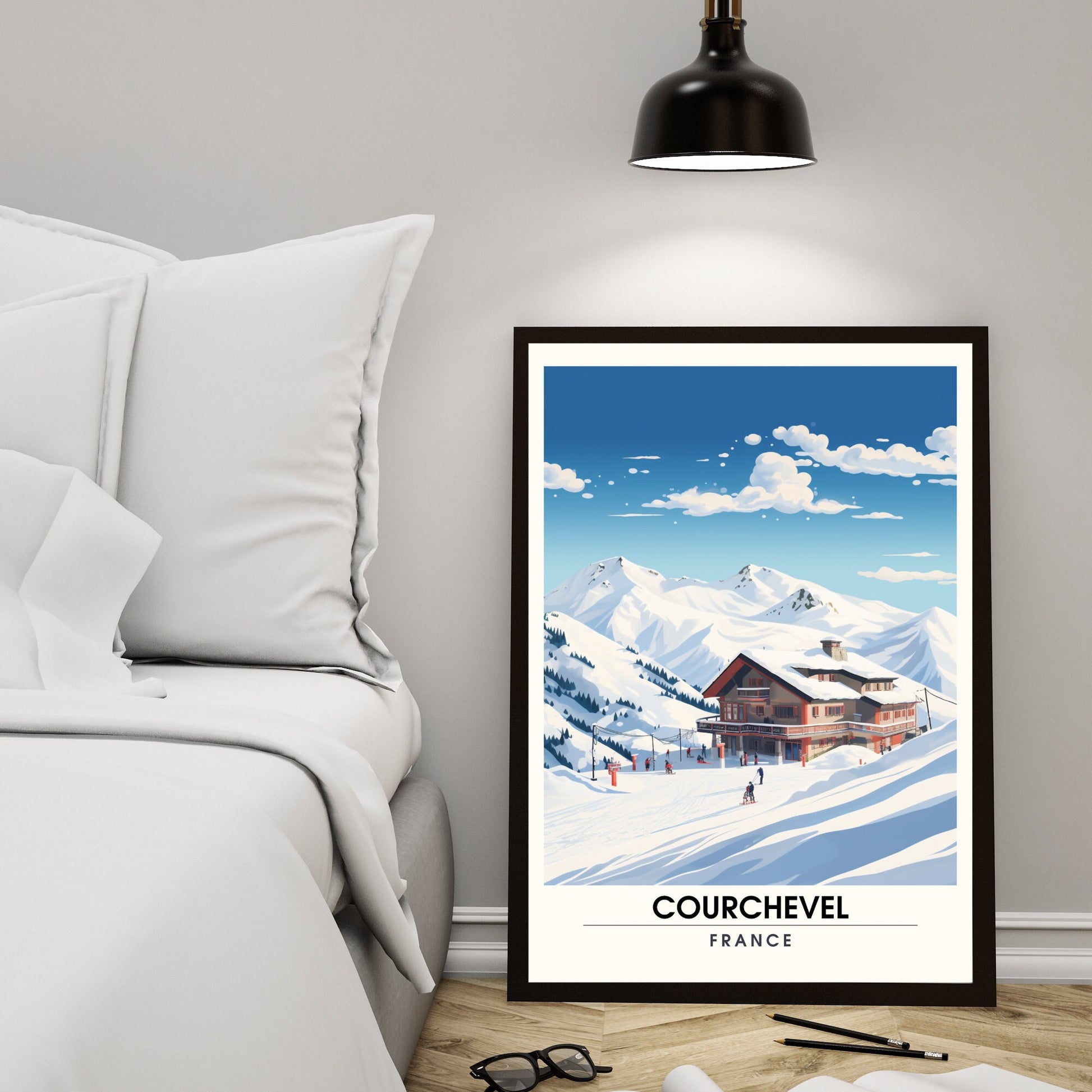 Impression de voyage Courchevel | Affiche Courchevel | Courchevel | Affiche ski