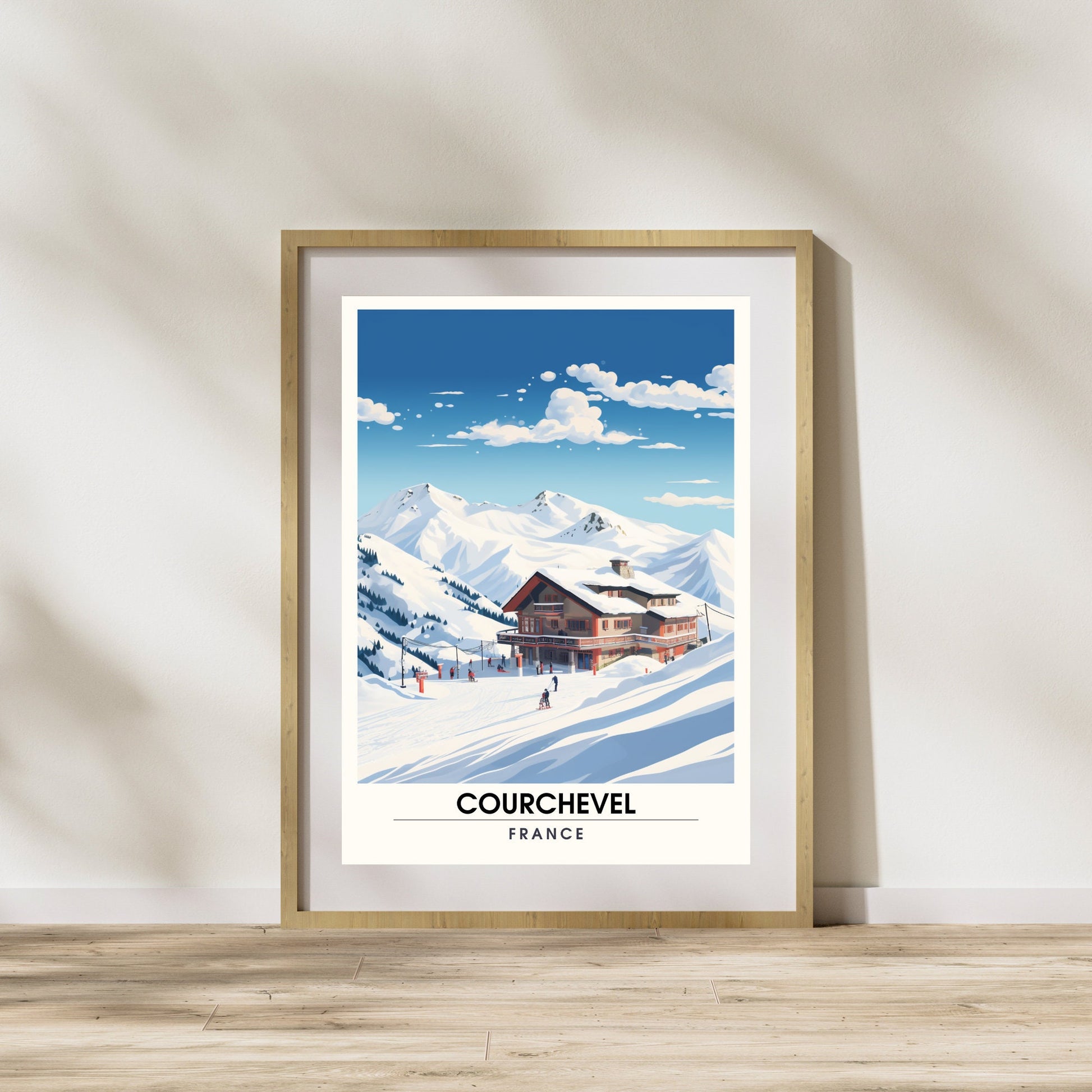 Impression de voyage Courchevel | Affiche Courchevel | Courchevel | Affiche ski