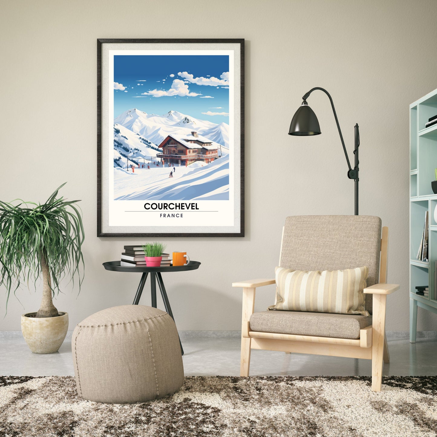 Impression de voyage Courchevel | Affiche Courchevel | Courchevel | Affiche ski