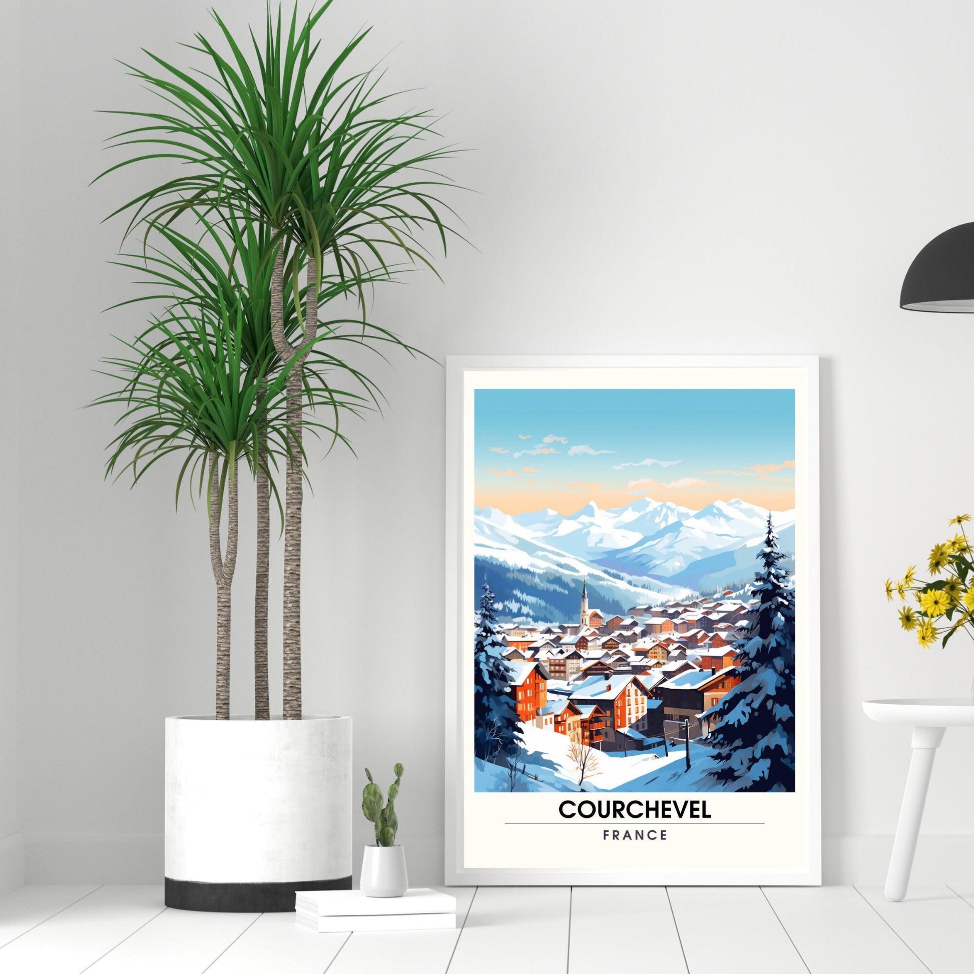 Affiche Courchevel | impression Courchevel | Courchevel | Affiche ski