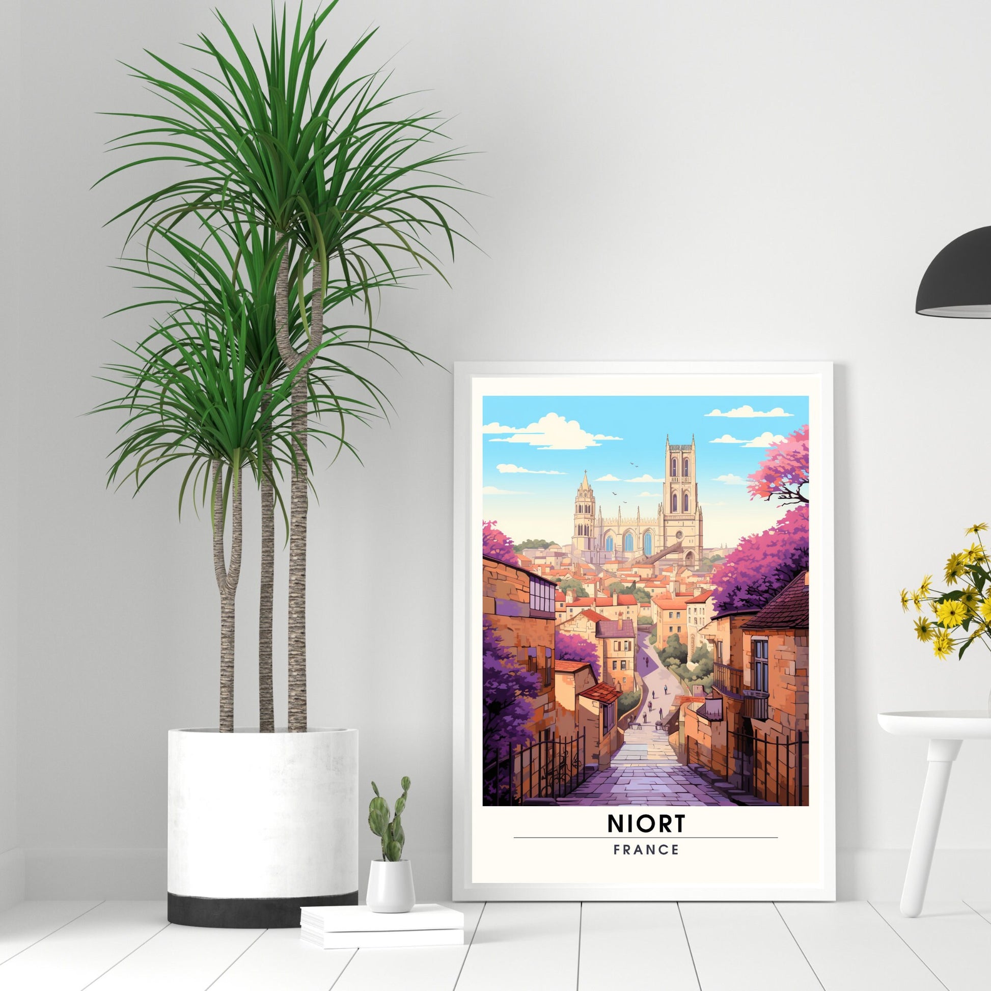 Affiche Niort | impression de voyage Niort , France