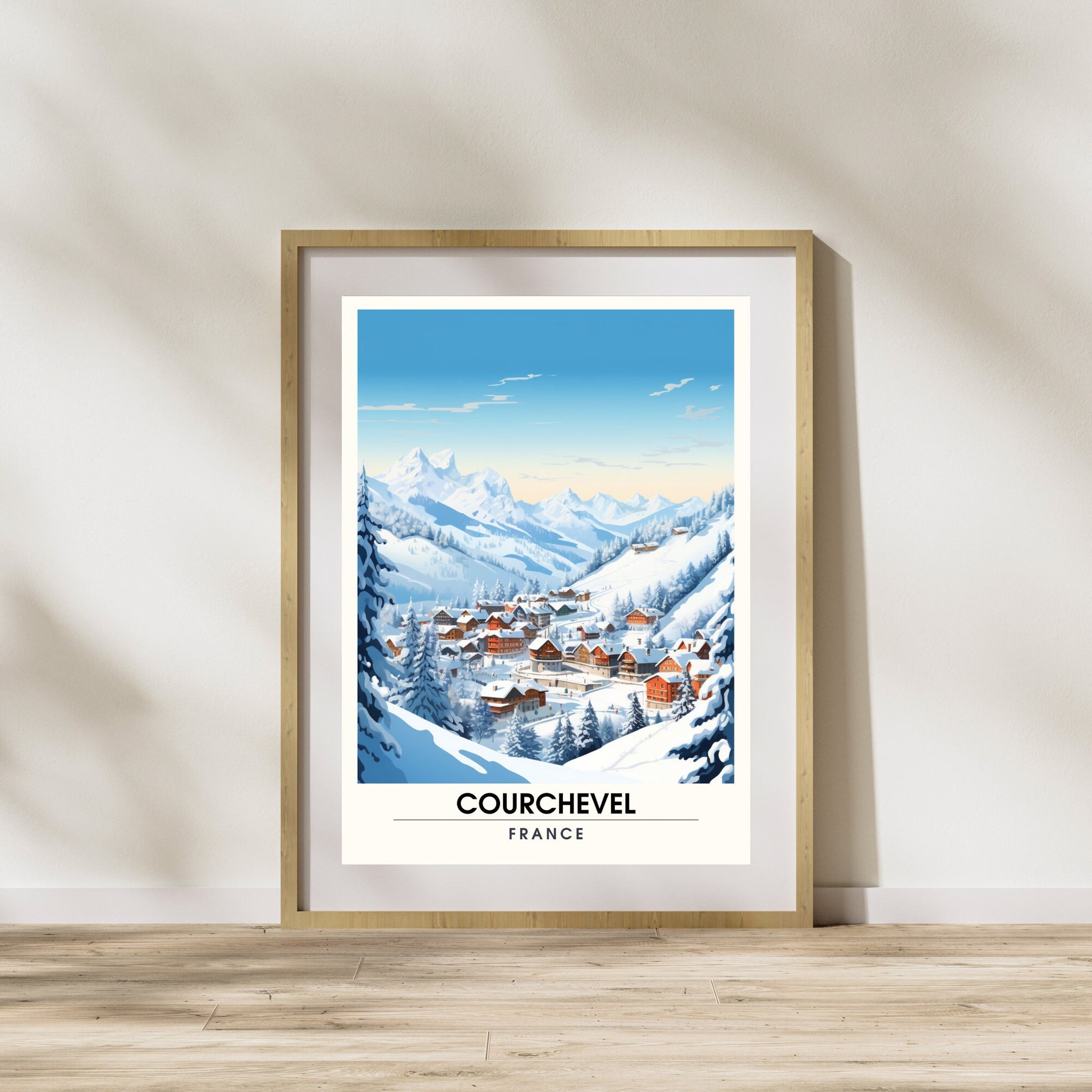 Affiche Courchevel | impression station Courchevel | Courchevel | Affiche ski