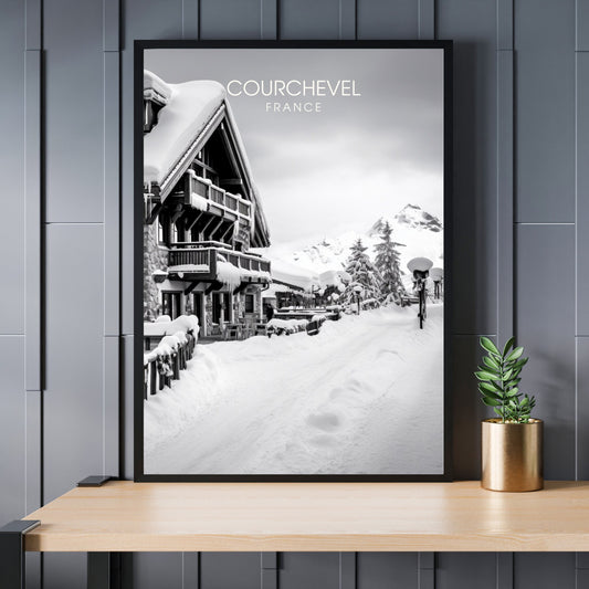 Affiche Courchevel | impression Courchevel | l'élégance intemporelle de Courchevel