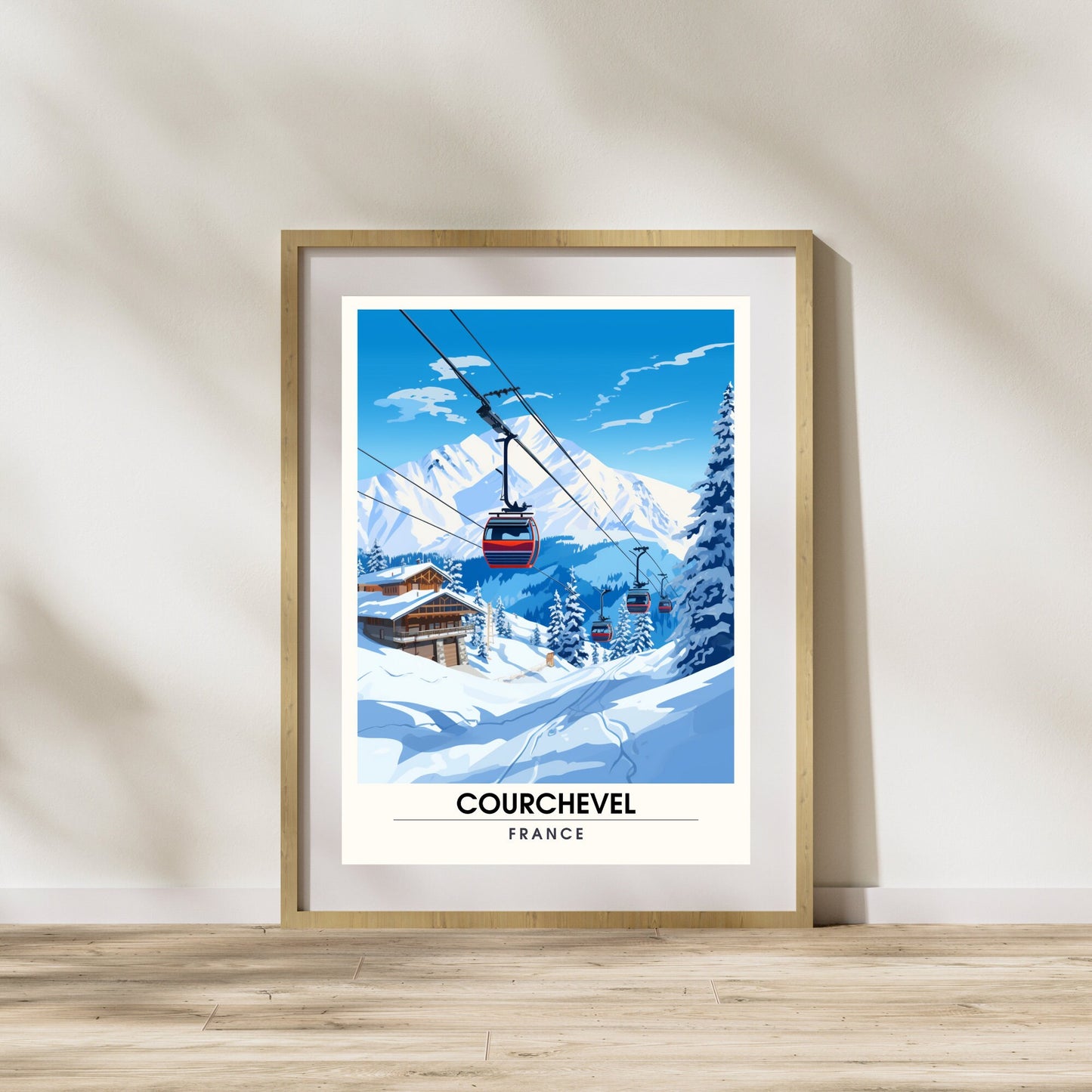 Affiche Courchevel | impression Courchevel | l'élégance de Courchevel