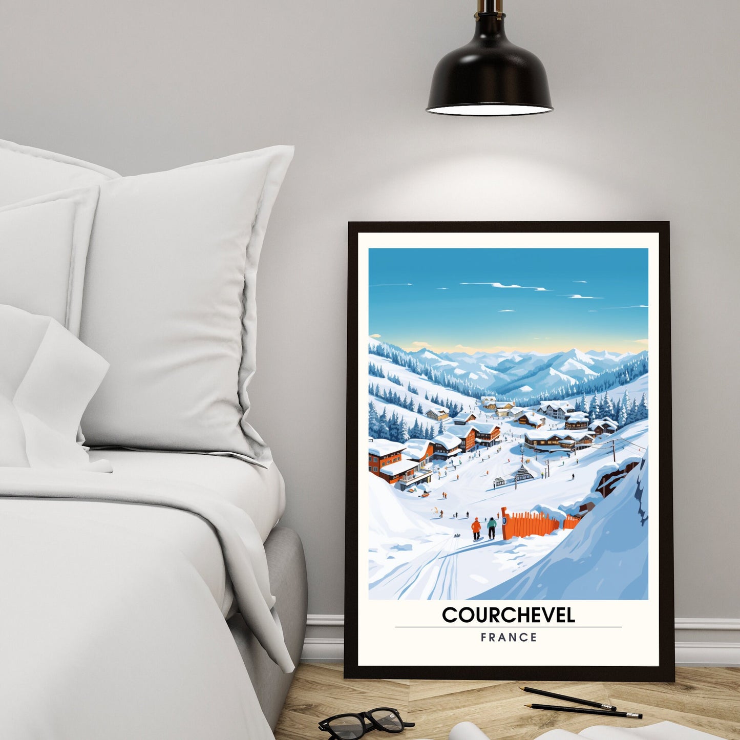 Affiche Courchevel | impression Courchevel | Découvrez l'élégance de Courchevel