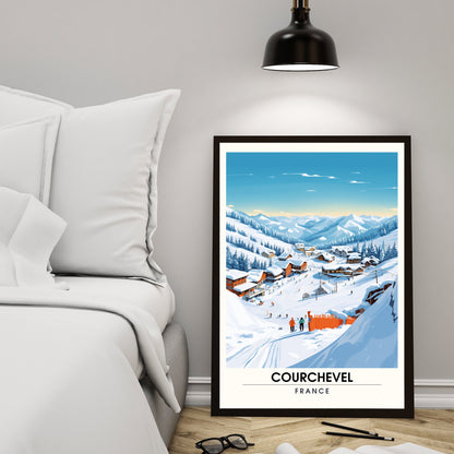 Affiche Courchevel | impression Courchevel | Découvrez l'élégance de Courchevel