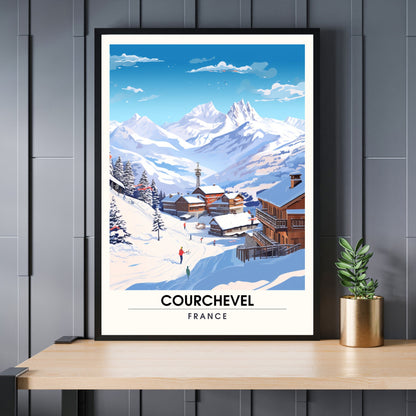 Affiche Courchevel | impression Courchevel | tirage d'art Courchevel