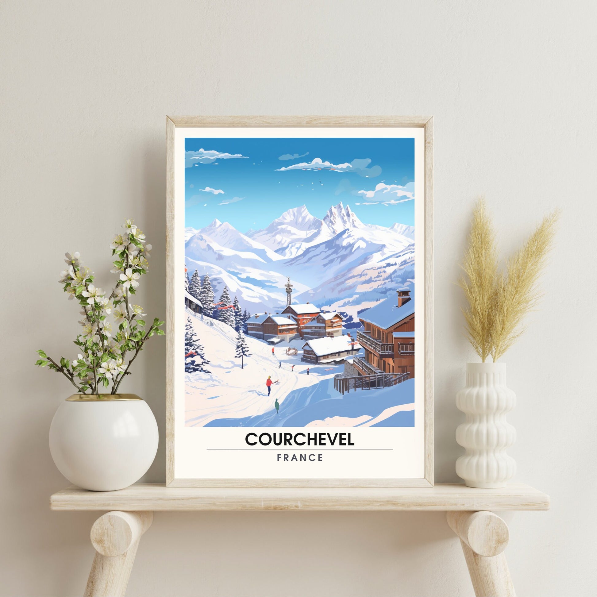 Affiche Courchevel | impression Courchevel | tirage d'art Courchevel