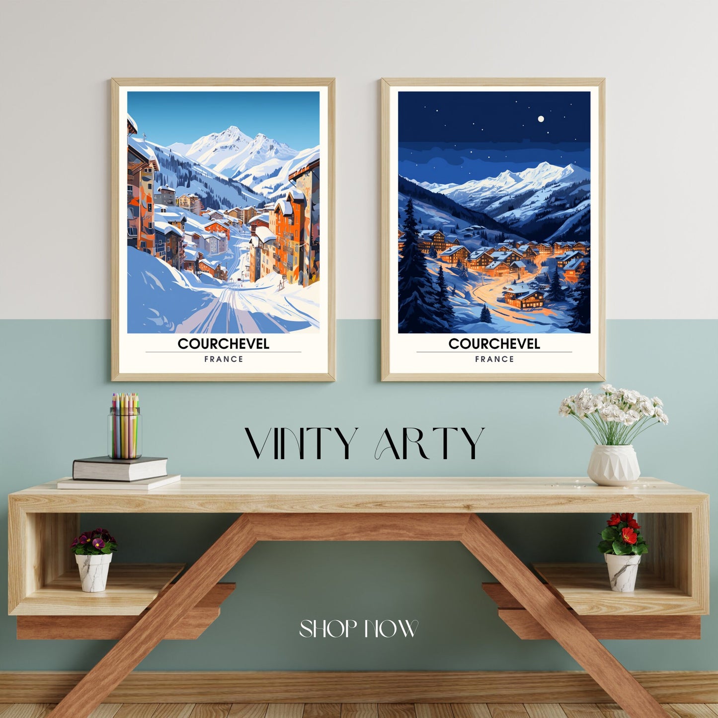 Affiche Courchevel | impression Courchevel | La splendeur de Courchevel