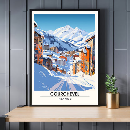 Affiche Courchevel | impression Courchevel | La splendeur de Courchevel