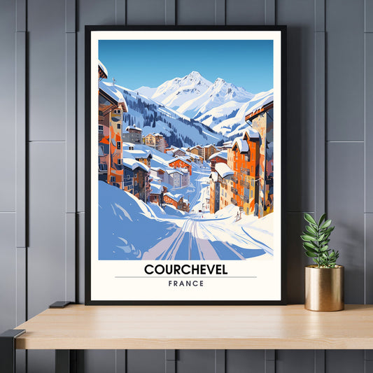 Affiche Courchevel | impression Courchevel | La splendeur de Courchevel