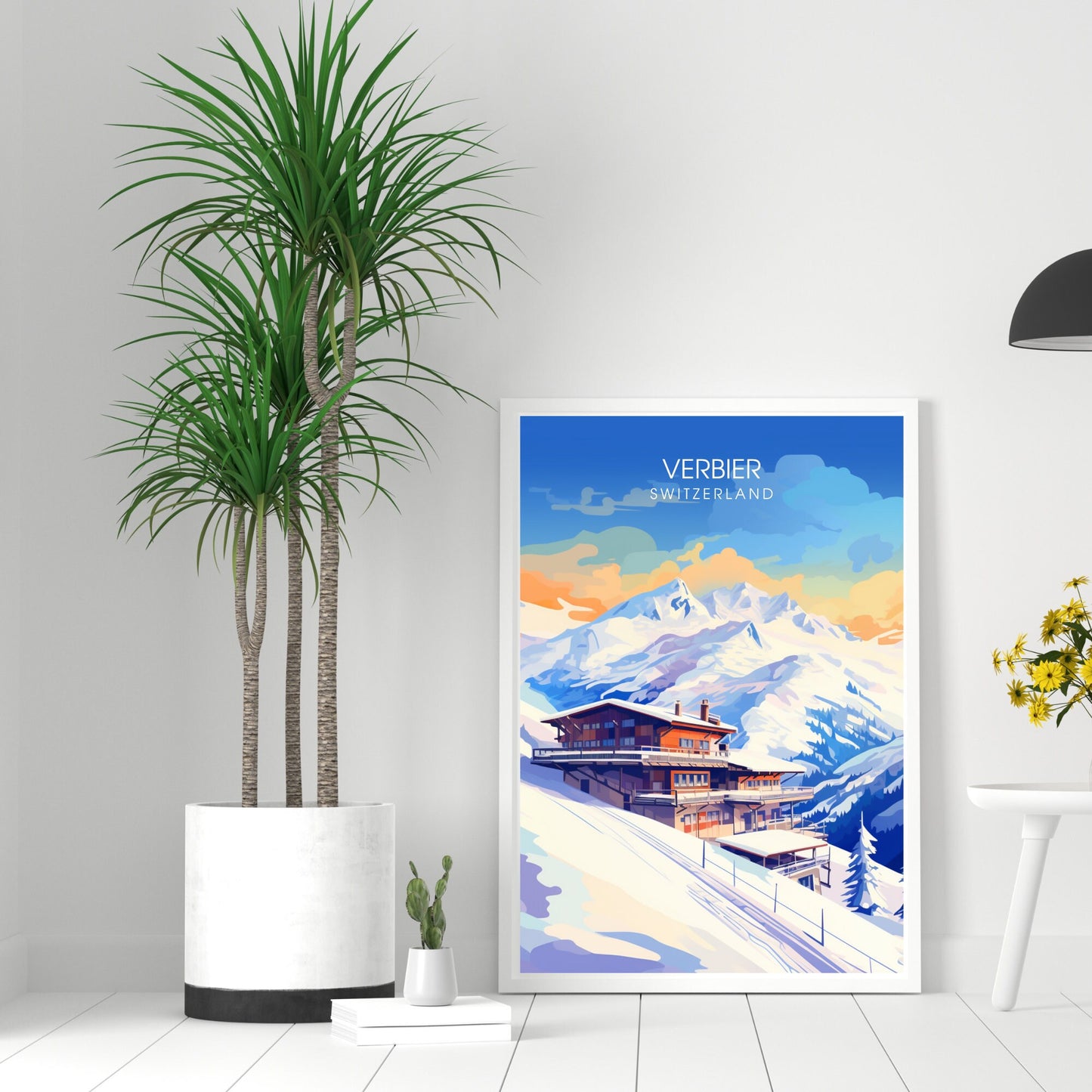 Affiche Verbier, Suisse | impression Verbier | Plongez dans la beauté des Alpes suisses