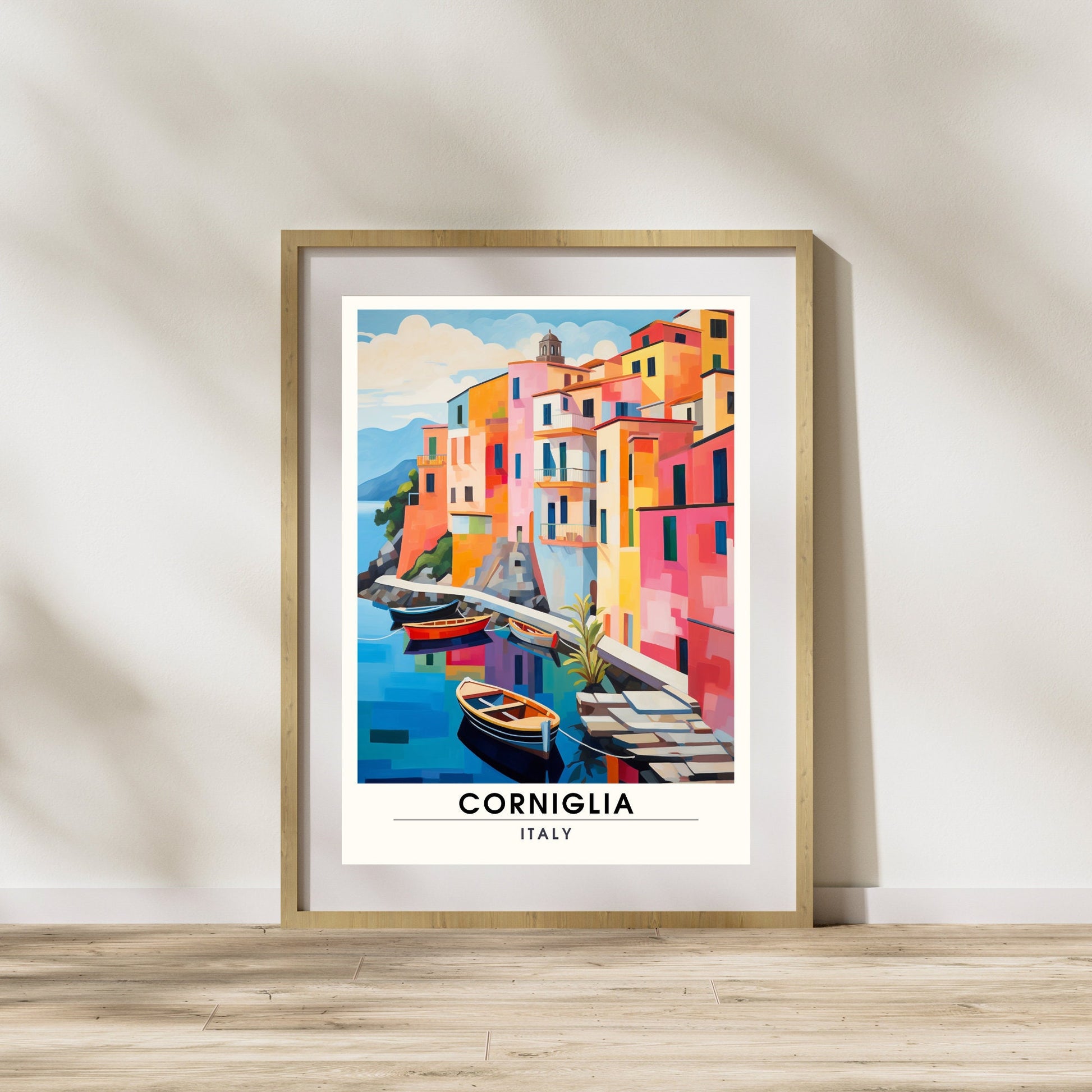 Impression Corniglia, Italie | Affiche de voyage Corniglia | affiche Cinque Terre