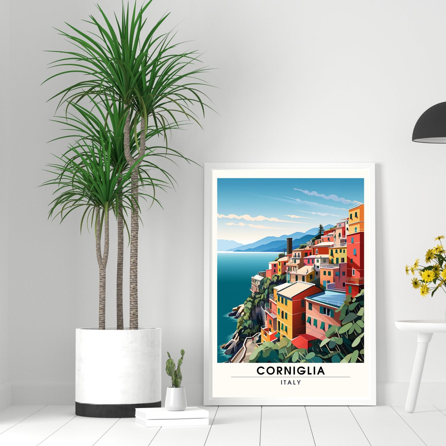 Affiche Corniglia, Italie | impression de voyage Corniglia | la beauté pittoresque de Corniglia