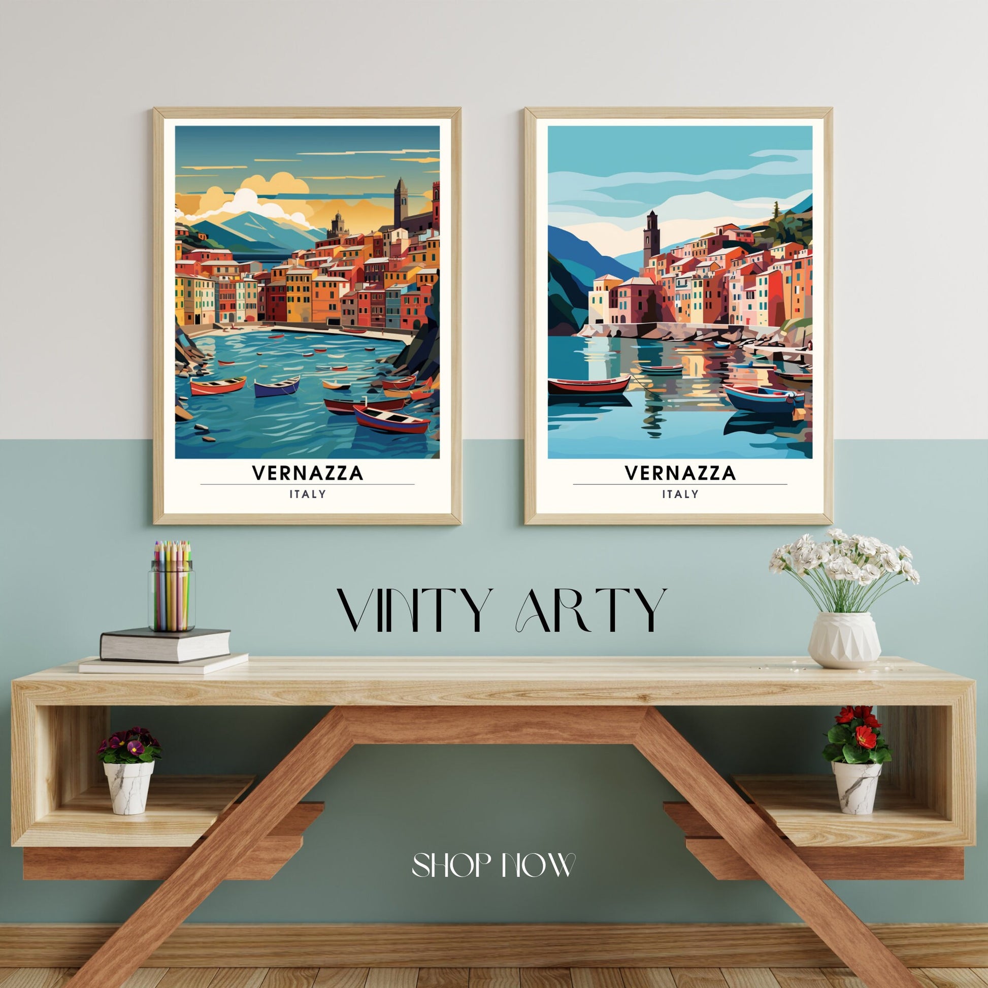 Affiche Vernazza, Italie | impression de voyage Vernazza | affiche de voyage Cinque Terre | affiche Italie