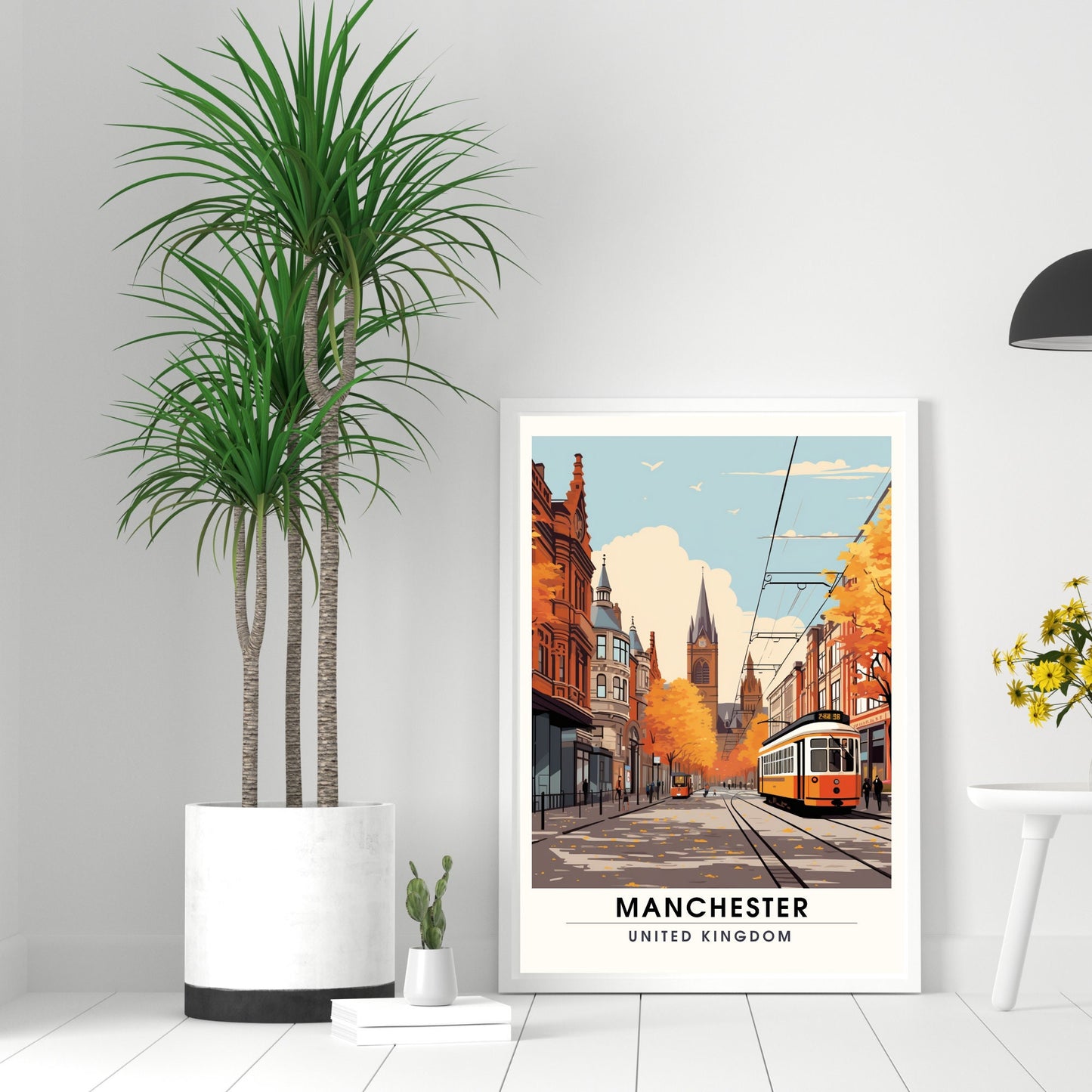 Affiche Manchester | impression de voyage Manchester | affiche de voyage Manchester | Affiche Grande Bretagne