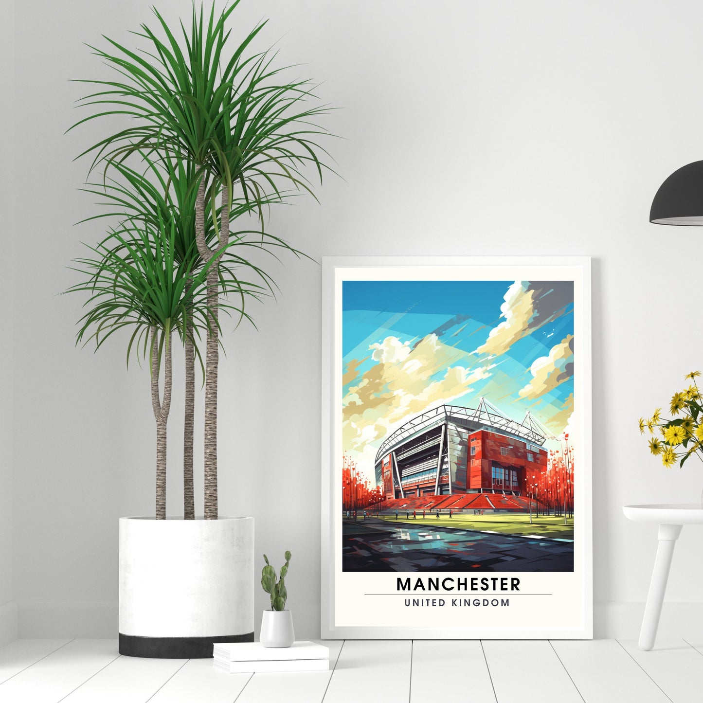 Affiche Manchester | impression de voyage Manchester | affiche de voyage Manchester | Affiche Old Trafford