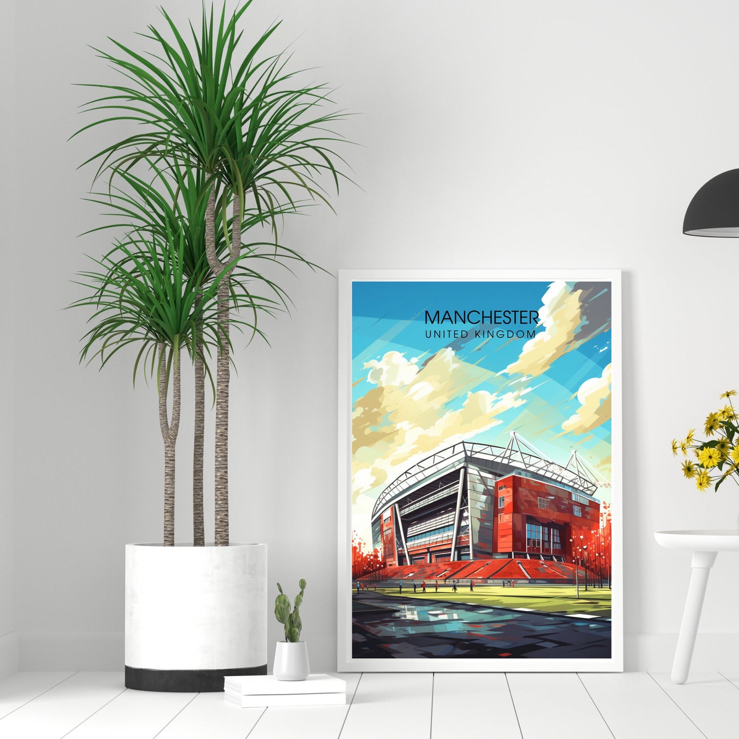 Affiche Manchester | impression de voyage Manchester | affiche de voyage Manchester | Affiche Old Trafford