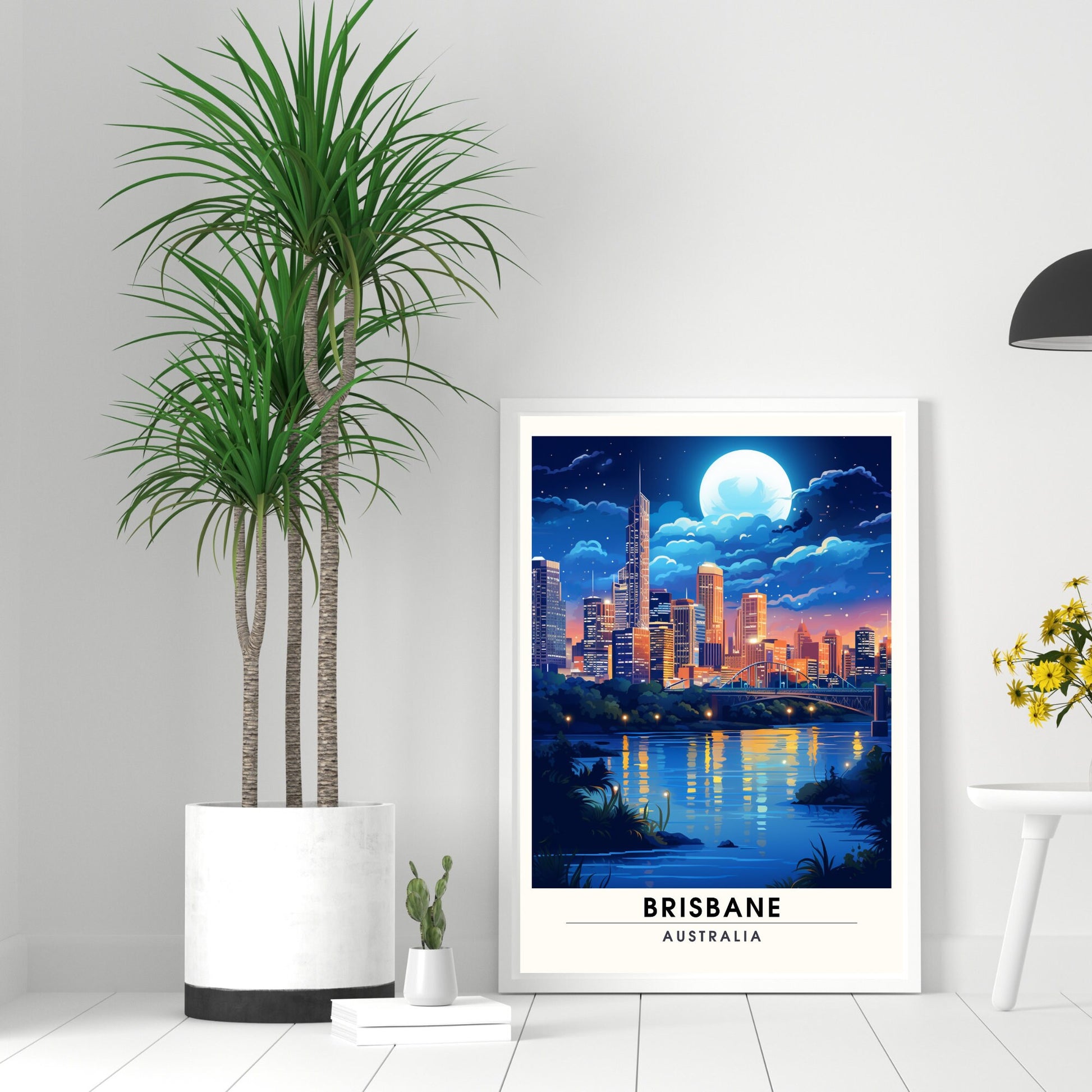 Affiche Brisbane | impression de voyage Brisbane | Impression Brisbane | Affiche Australie | Affiche de voyage