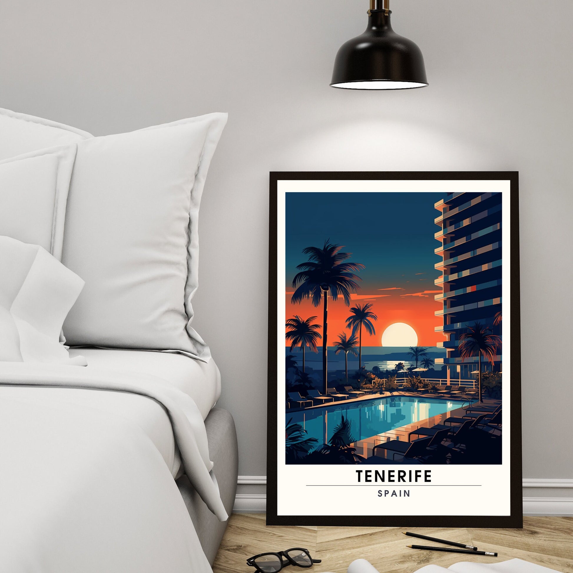 Affiche Tenerife | impression de voyage Tenerife | Impression Tenerife | Affiche Espagne | Affiche de voyage