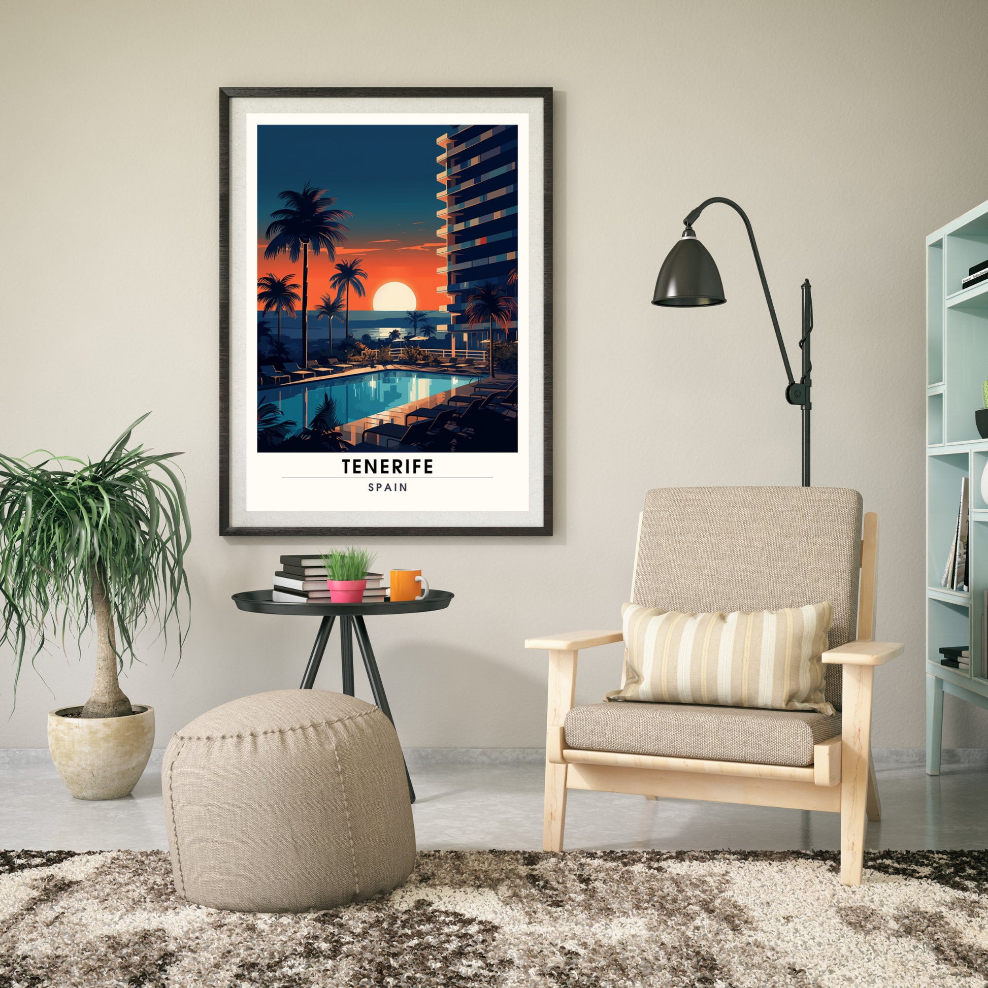 Affiche Tenerife | impression de voyage Tenerife | Impression Tenerife | Affiche Espagne | Affiche de voyage